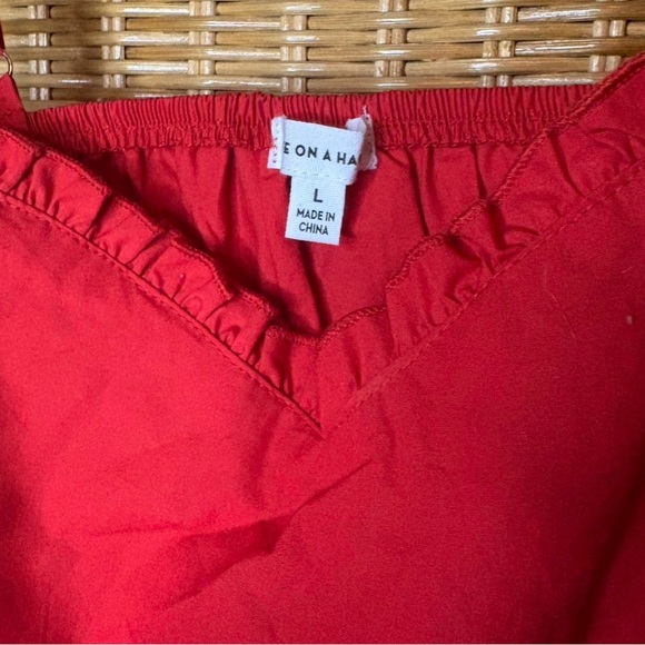 Marshalls Red Ruffled Tank Top - Picture 2 of 2